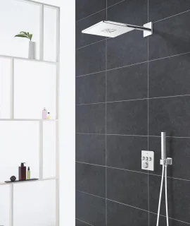 GROHE Rainshower 310 SmartActive Cube Hoofddoucheset Wit