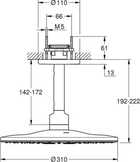 GROHE Rainshower 310 Smartactive Hoofddoucheset Duo