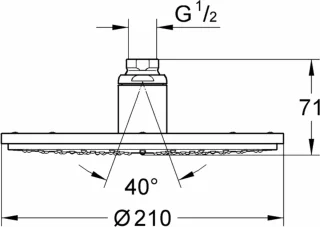 GROHE Rainshower Modern Hoofddouche 21 cm Chroom