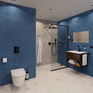 Grohe Rainshower Phantom Black Hoofddouche 31x57,7x14,7 cm