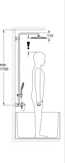 GROHE Rainshower SmartActive 310 Regendouche Mono Chroom