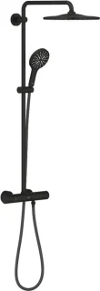 Grohe Rainshower thermostatisch douchesysteem Phantom Black