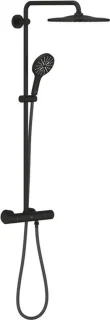 Grohe Rainshower thermostatisch douchesysteem Phantom Black