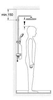 GROHE Tempesta Cosmopolitan CubeFlex Regendoucheset