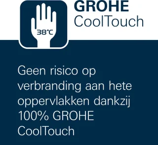 GROHE Vitalio 260 Regendouche met thermostaatkraan chroom