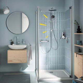 GROHE Vitalio Comfort 250 douchesysteem thermostaat chroom
