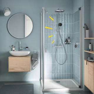 GROHE Vitalio Comfort 250 douchesysteem thermostaat chroom