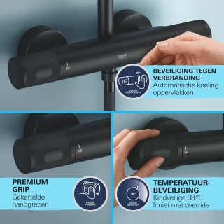 GROHE Vitalio Joy 260 Douchesysteem Phantom Black