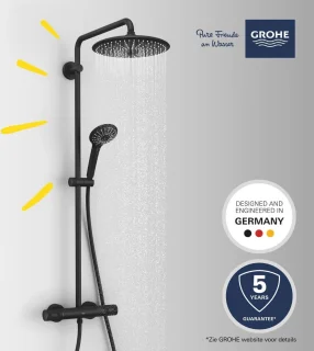 GROHE Vitalio Joy 260 Douchesysteem Phantom Black