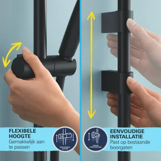 GROHE Vitalio Joy 260 Douchesysteem Phantom Black
