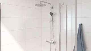 GROHE Vitalio Joy 260 Regendouche Chroom inclusief Thermostaatkraan