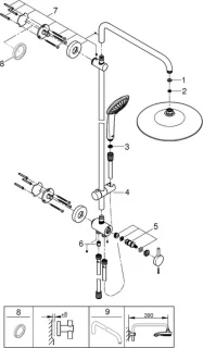 GROHE Vitalio Joy 260 Regendouche Chroom