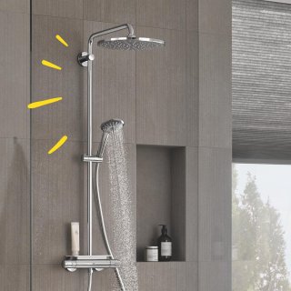 GROHE Vitalio Joy 310 Regendouche met thermostaatkraan en planchet chroom