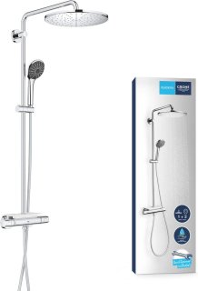 GROHE Vitalio Joy 310 Regendouche met thermostaatkraan en planchet chroom