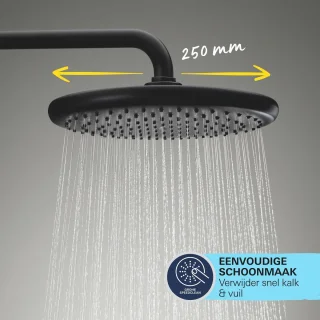 GROHE Vitalio Start 250 douchesysteem Matte Black