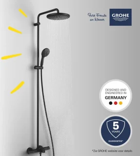 GROHE Vitalio Start 250 douchesysteem Matte Black