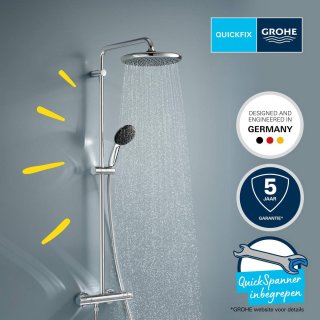 GROHE Vitalio Start 250 Douchesysteem Thermostaat Chroom