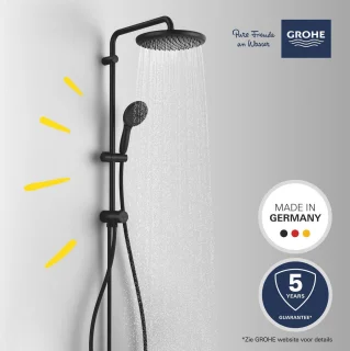 GROHE Vitalio Start 250 Flex Douchesysteem Mat Zwart