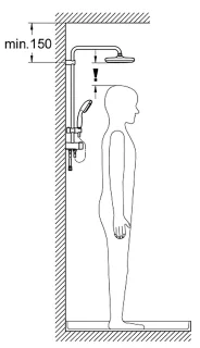 GROHE Vitalio Start 250 Regendouche Vierkant Chroom