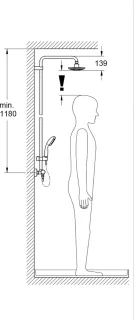 GROHE Vitalio Start Regendouche 16 cm Chroom