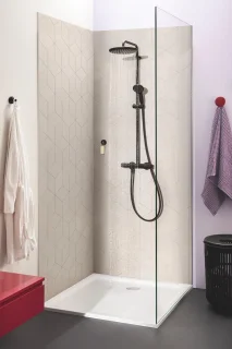 GROHE Vitalio Start Regendouche 250 Mat Zwart Thermostaatkraan