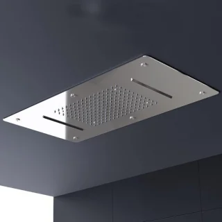 Grote douchekop 70x38 cm RVS