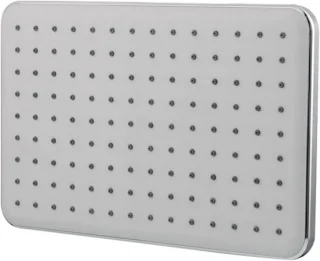 Grote regendouchekop 29x19 cm zilver
