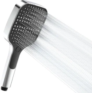 Grote vierkante handdouche grijs-wit