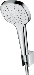 Handdouche 110 mm chroom wit