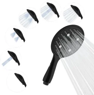 Handdouche 15 cm mat zwart