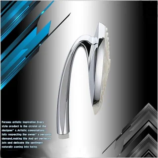 Handdouche 6 inch Geborsteld chroom