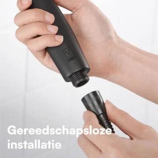 Handdouche chroom/zwart