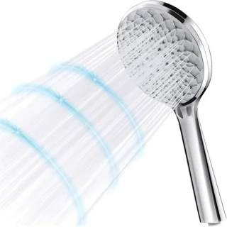 Handdouche douchekop luxe zilver