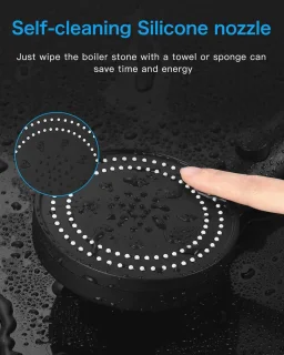 Handdouche Douchekop Zwart met Slang 1,5 m
