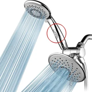 Handdouche en Regendouche set Grijs