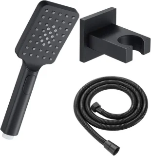 Handdouche- en regendoucheset, chroom