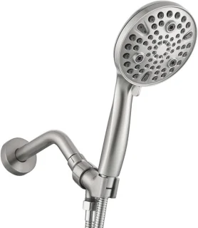 Handdouche geborsteld nikkel