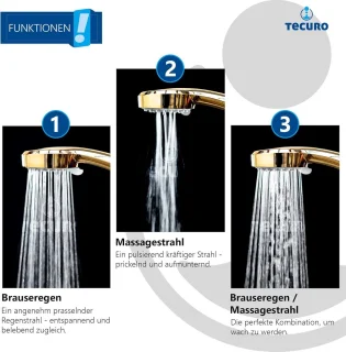 Handdouche Goud Hoogglans