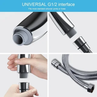 Handdouche met 1,5 m flexibele doucheslang