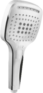Handdouche met 3 straalsoorten, 120 x 120 mm, verchroomd