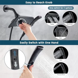 Handdouche met RVS doucheslang 1,5 m