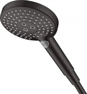 Handdouche met slang 125 mm mat zwart
