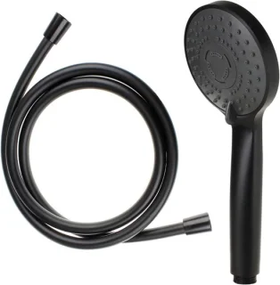Handdouche met slang - mat zwart