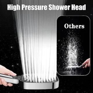 Handdouche met slang - Zilver