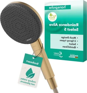 Handdouche regenstraal 125 mm geborsteld brons