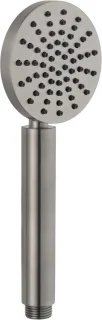 Handdouche rond geborsteld zwart - Ø 8.4 cm