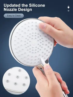 Handdouche set chroom Ø120 mm met 1,6 m slang