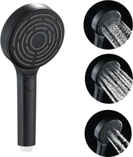 Handdouche set zwart