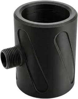 Handdouchekop massagedouche 8.5 x 8 cm zwart