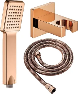 Handdouchekop Set Titanium Goud